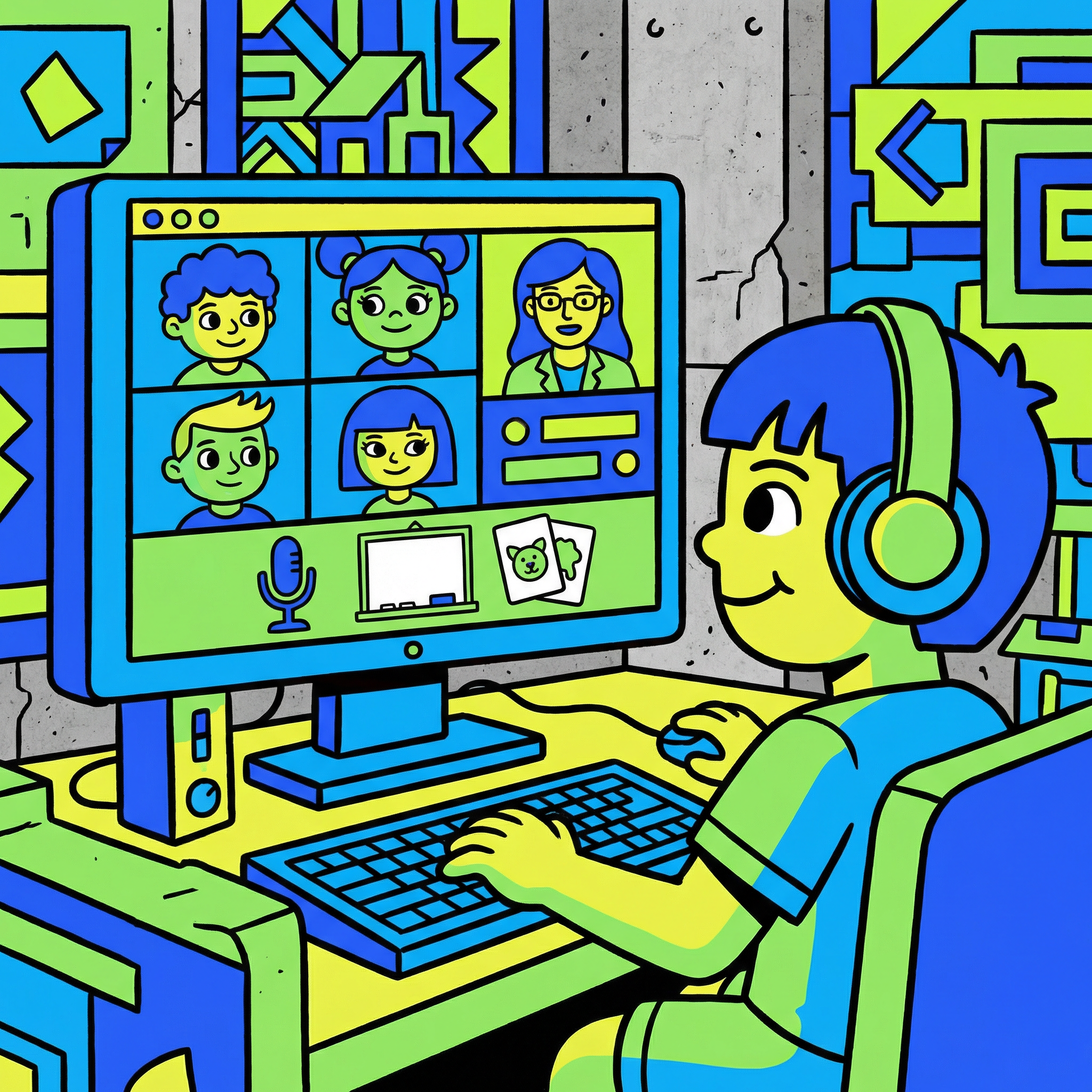 Aula interativa online